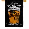 Patio Trasero It Time to Drink Beverages Beer 28 x 40 in. Double-Sided Vertical House Flags for  Banner Garden PA3904857